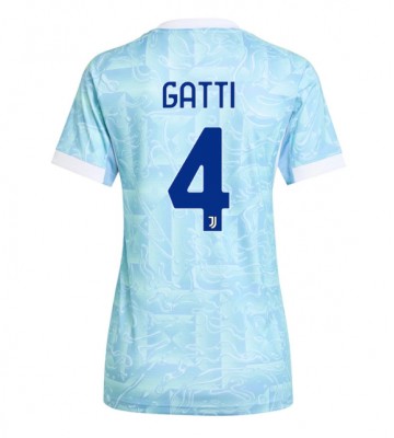Juventus Federico Gatti #4 Udebanetrøje Dame 2025-26 Kortærmet